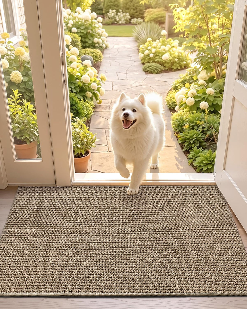 Color&Geometry Ultra-Thin Indoor Door Mat in black colour