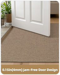Color&Geometry Ultra-Thin Indoor Door Mat, non-slip rubber backing close-up