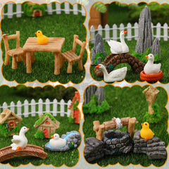 Colorful house included in the fairy garden accessories
