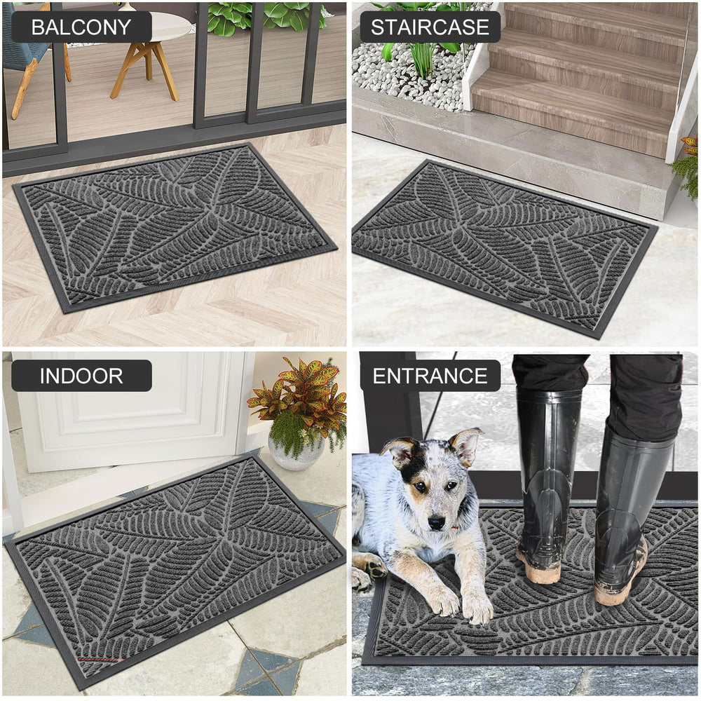 Colorxy doormat being cleaned with a hose