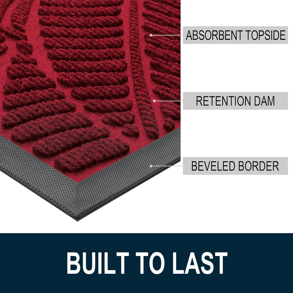 Colorxy doormat displaying moisture absorption feature