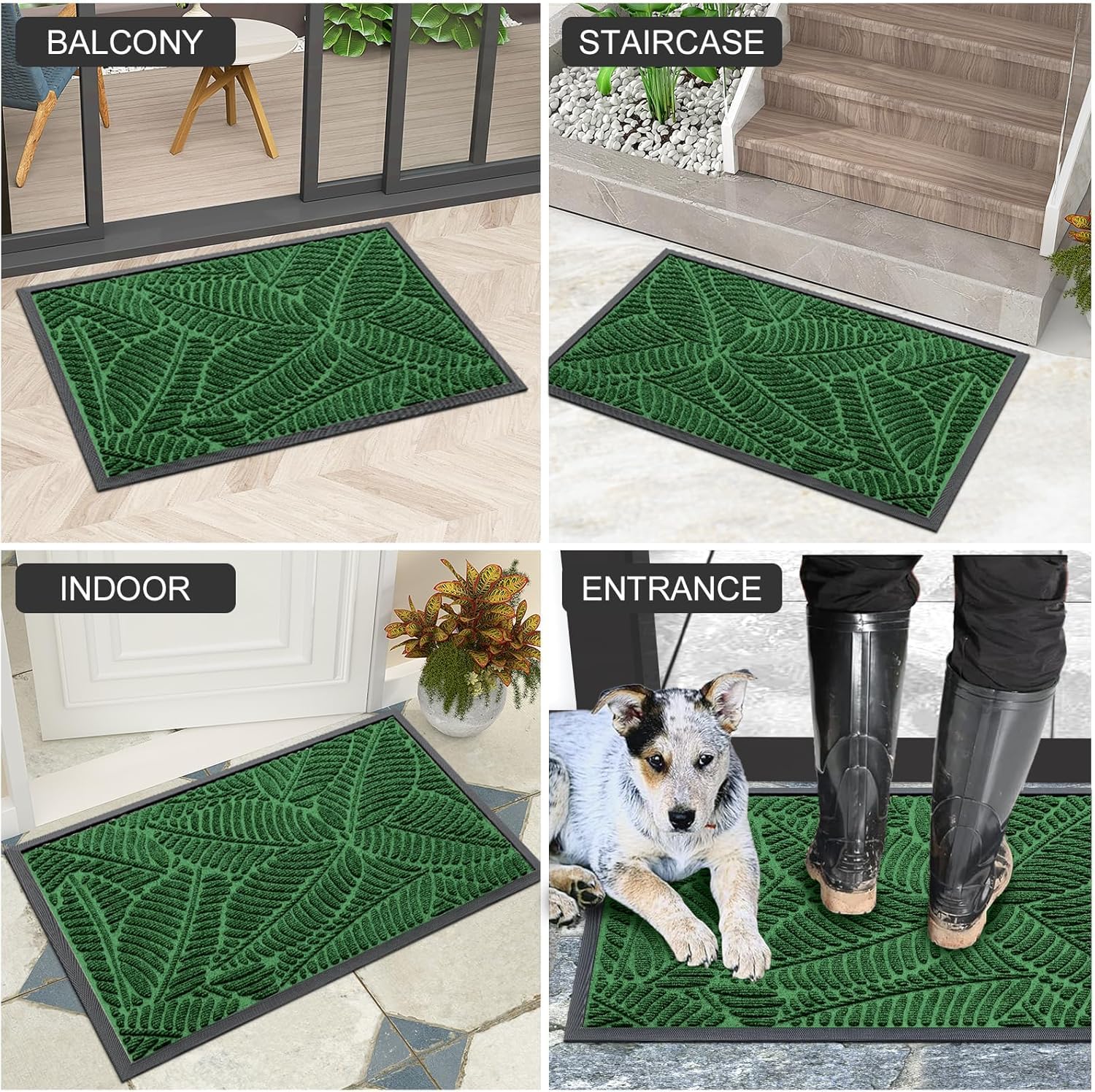 Colorxy doormat easy to clean with garden hose