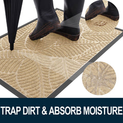Colorxy doormat showing deep grooves for dirt capture
