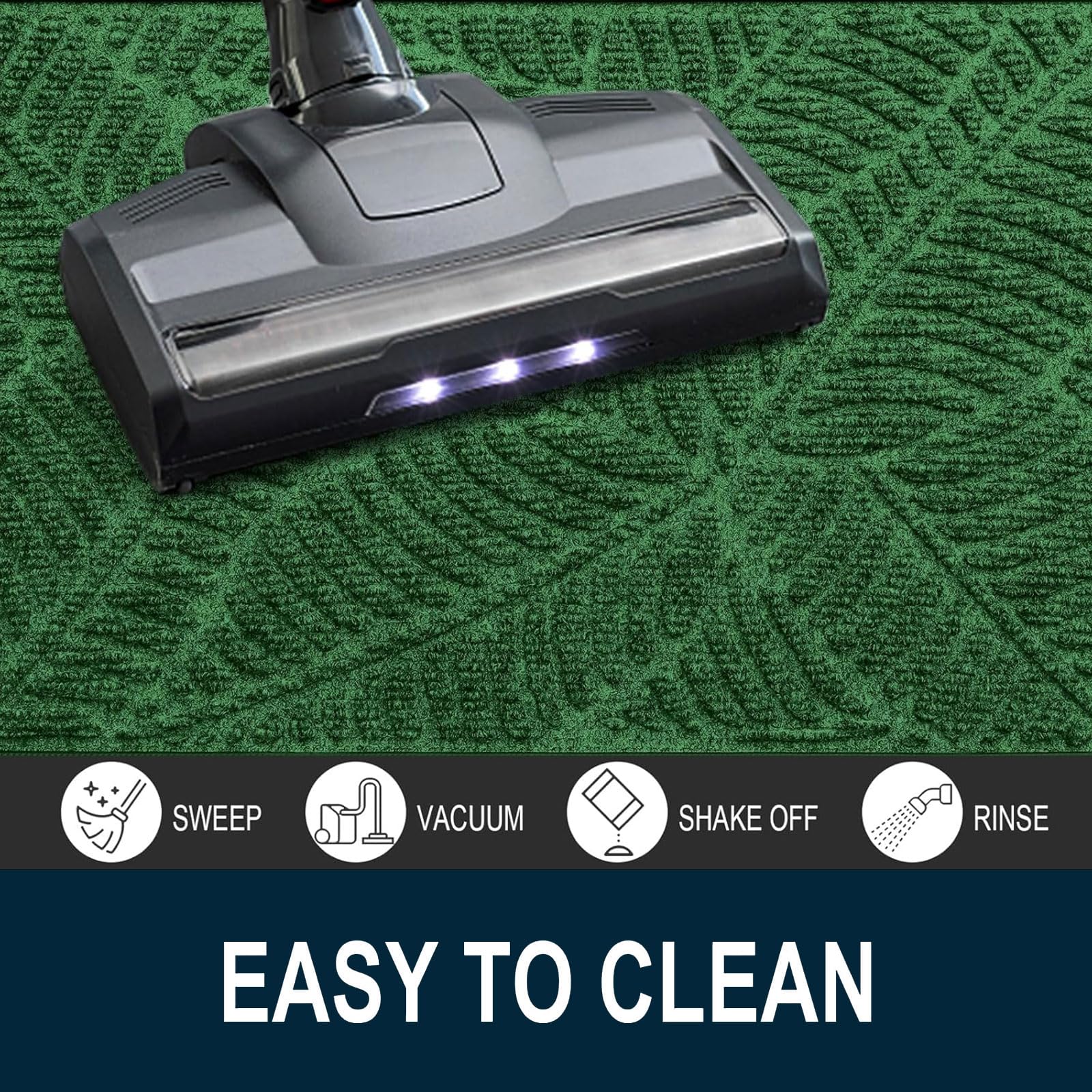 Colorxy doormat showing deep grooves for dirt capture