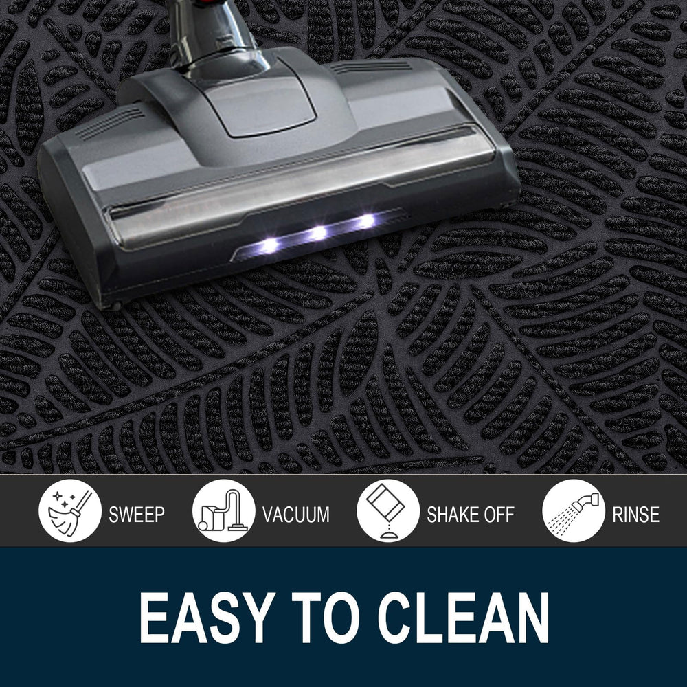 Colorxy Half Circle Waterproof Door Mat demonstrating low-profile design
