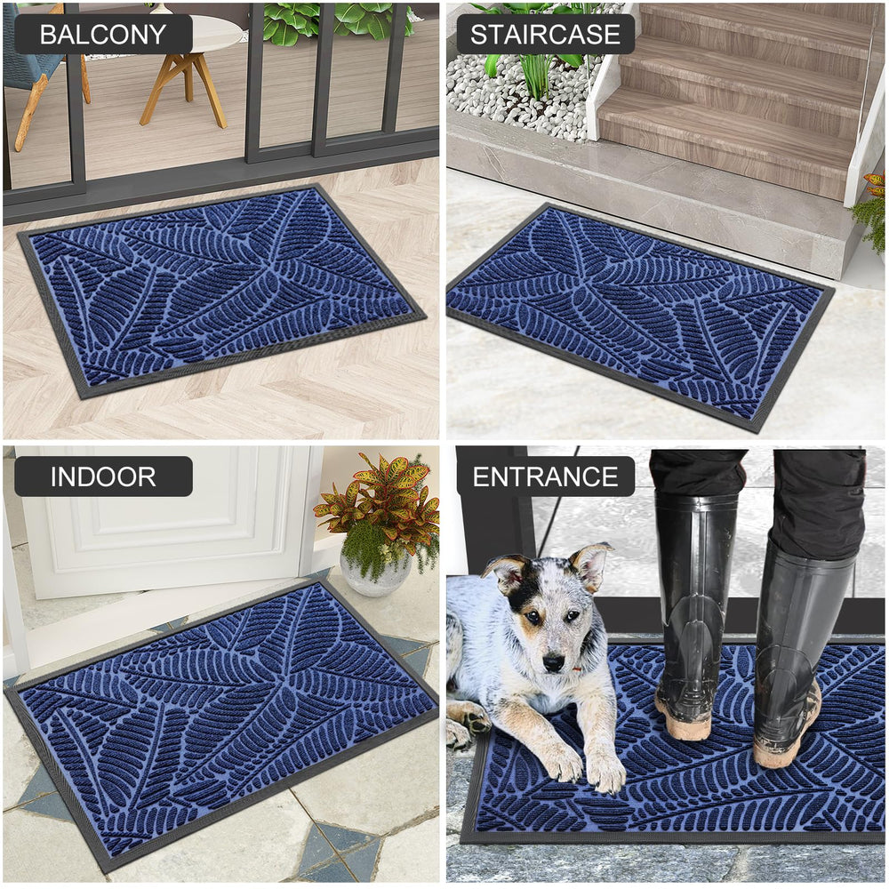 Colorxy Waterproof Front Doormat dimensions displayed