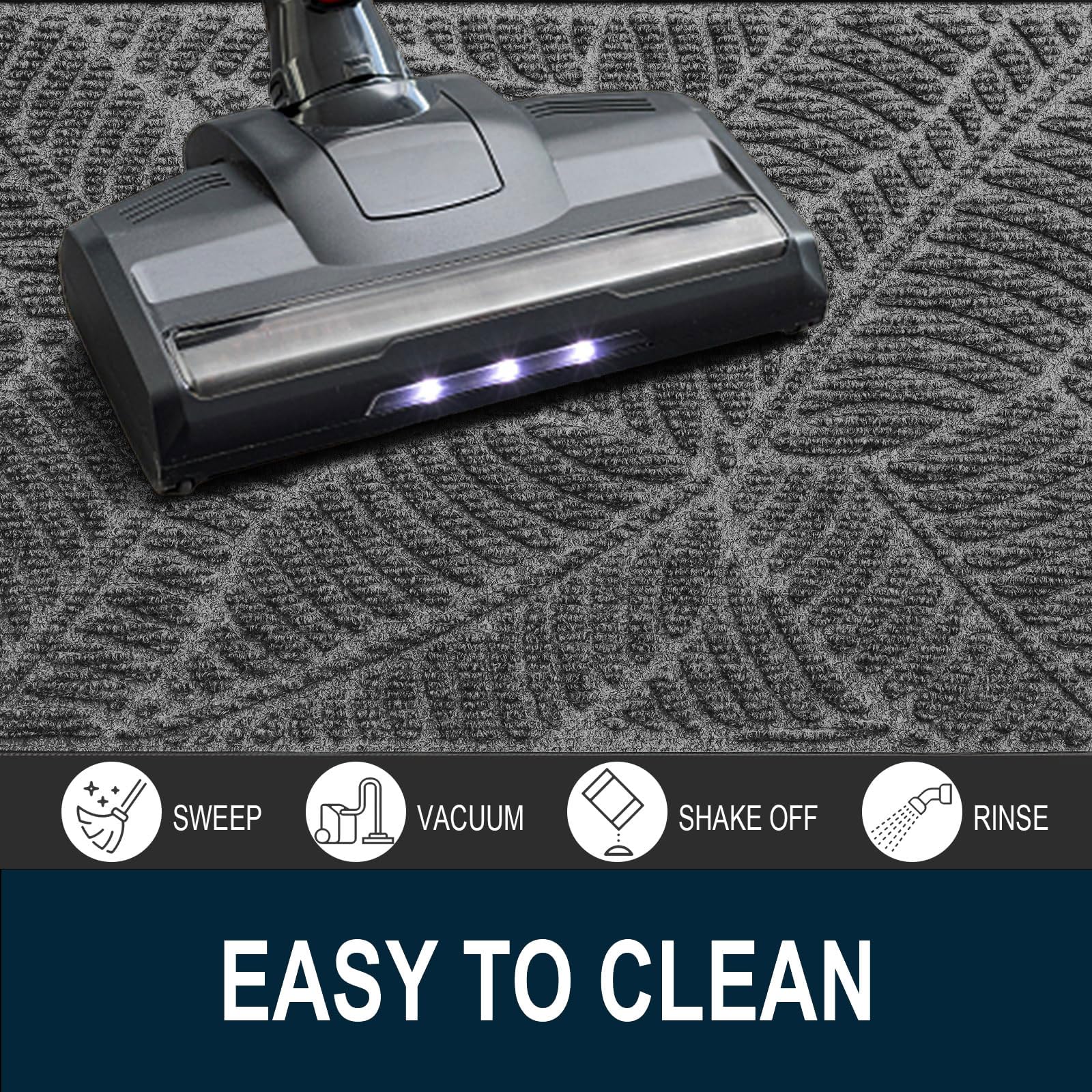 Colorxy Waterproof Front Doormat in outdoor setting