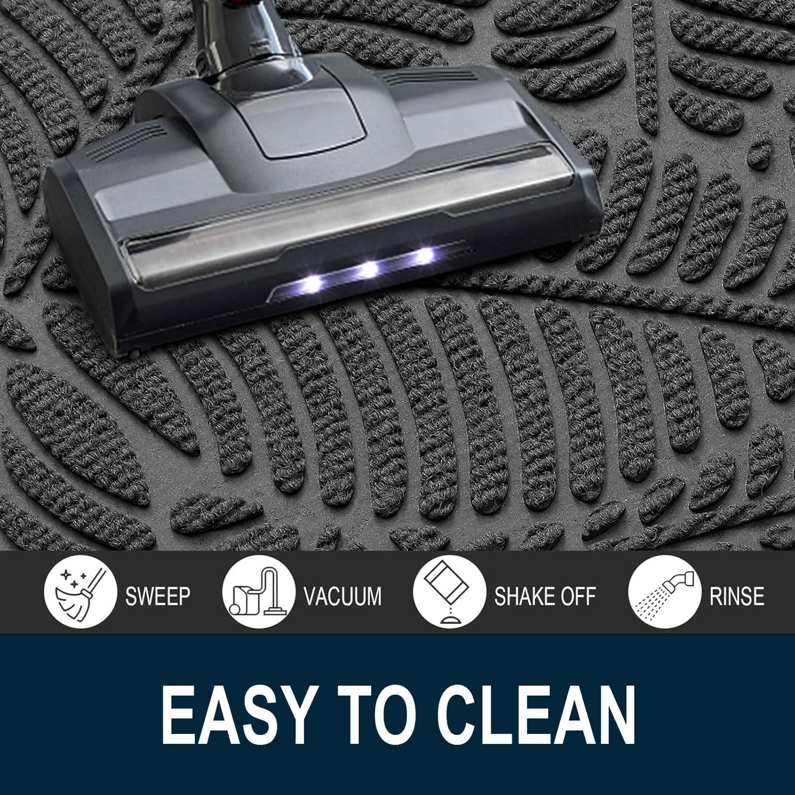 Colorxy Waterproof Front Doormat in outdoor setting