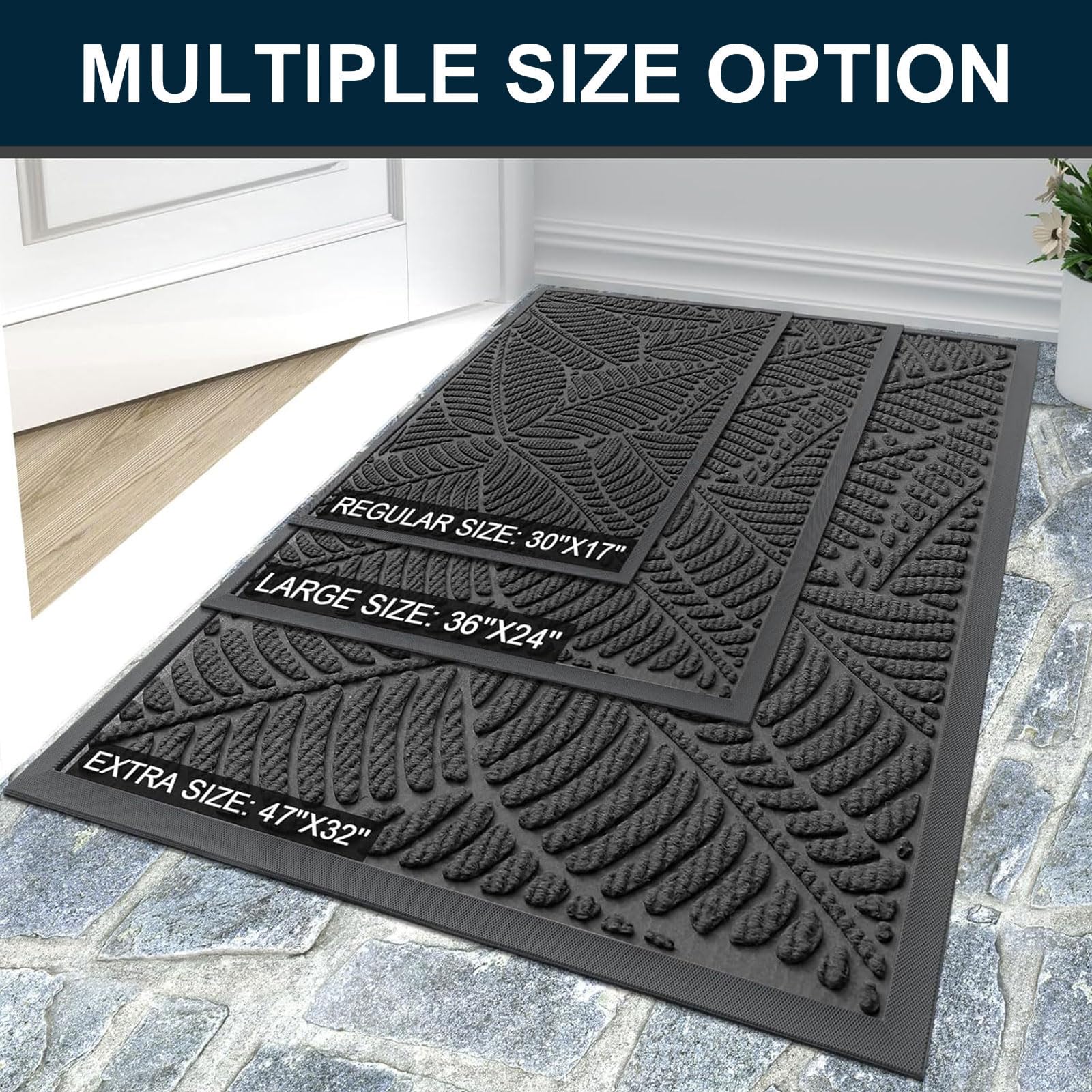 Colorxy Waterproof Front Doormat packaging