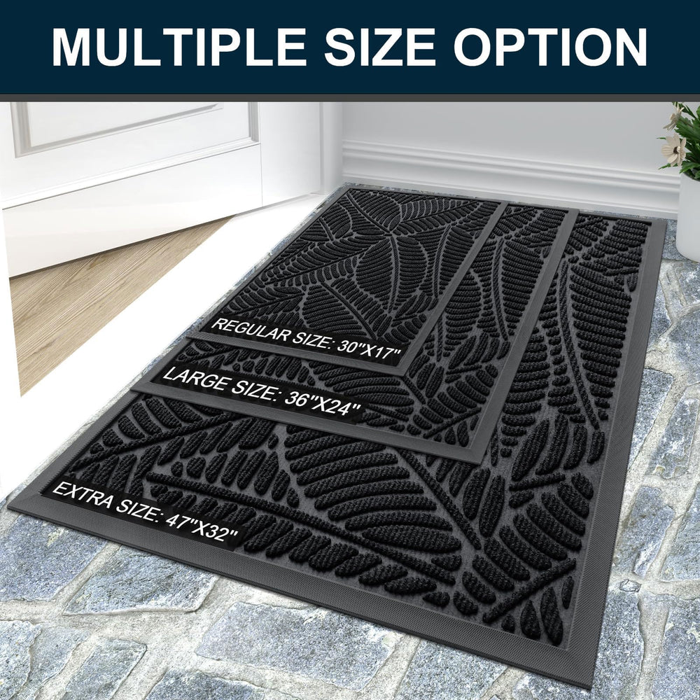 Colorxy Waterproof Front Doormat showcasing its low-profile design