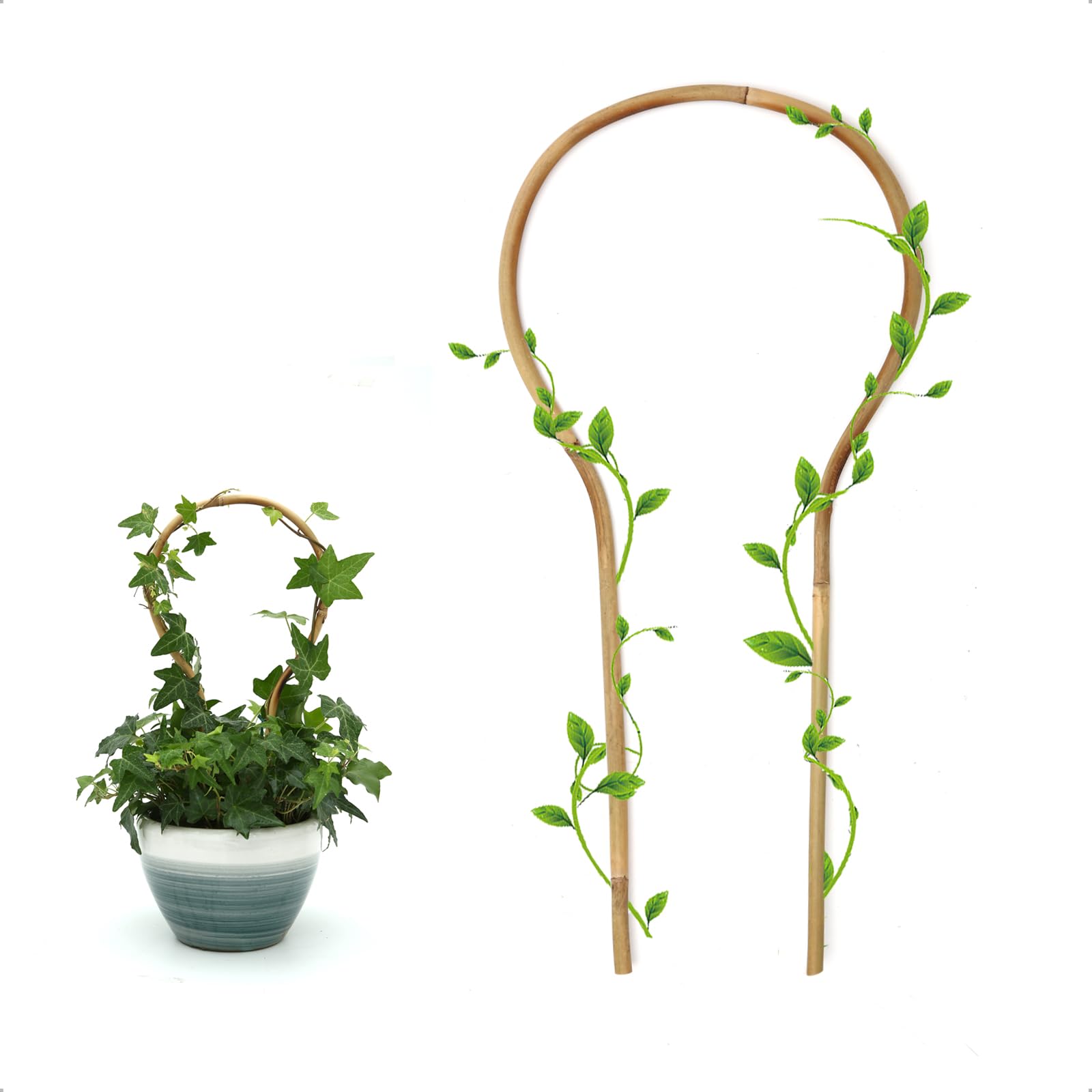 COLOtime Bamboo Trellis 16 Inch round shape front view