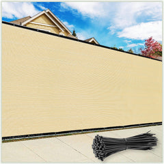 ColourTree 5' x 50' beige privacy screen front view