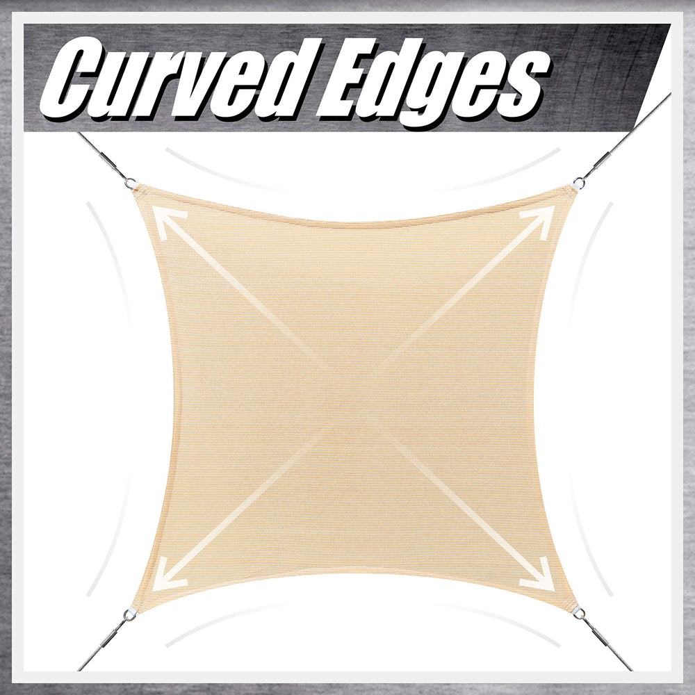 ColourTree shade sail showing no-pooling design