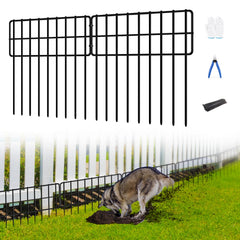 COLRASN 14 Panels No Dig Fence black panel front view