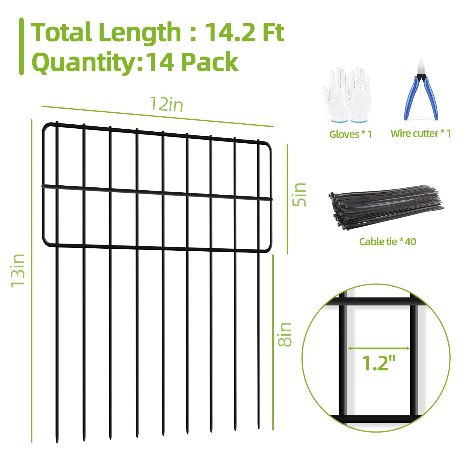 COLRASN No Dig Fence installation with included tools