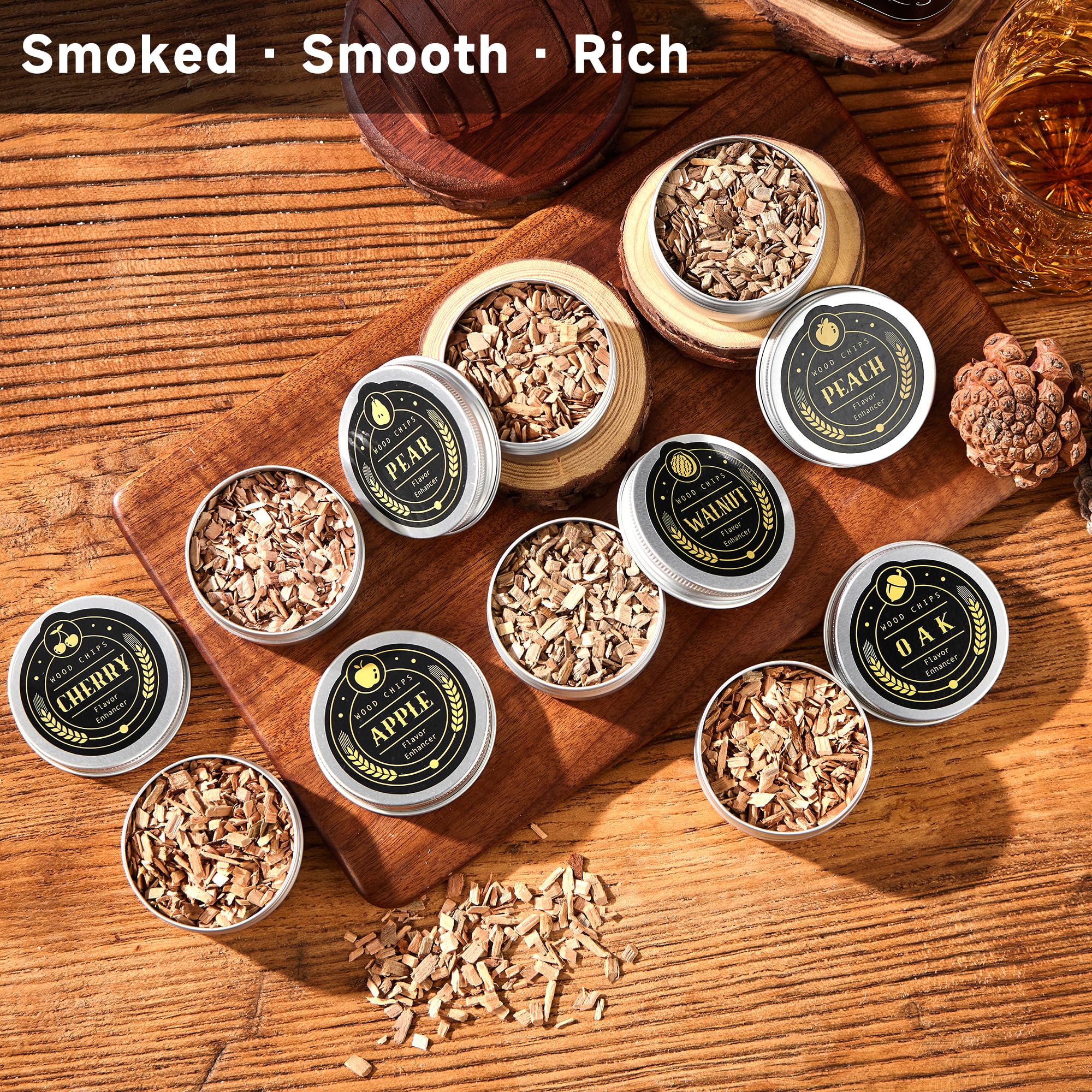 ComboJoy smoker chips ready for use with a smoke gun