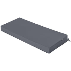 Comcaver Outdoor Bench Cushion 59x18x3 inch Dark Grey front view