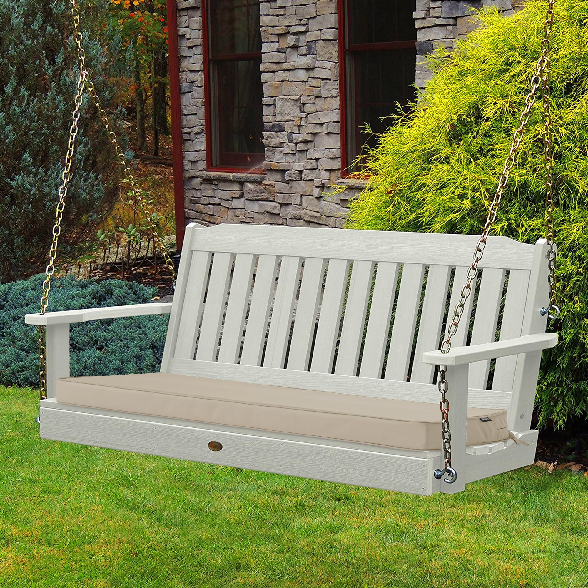 Comcaver Outdoor Bench Cushion Cream packed in box