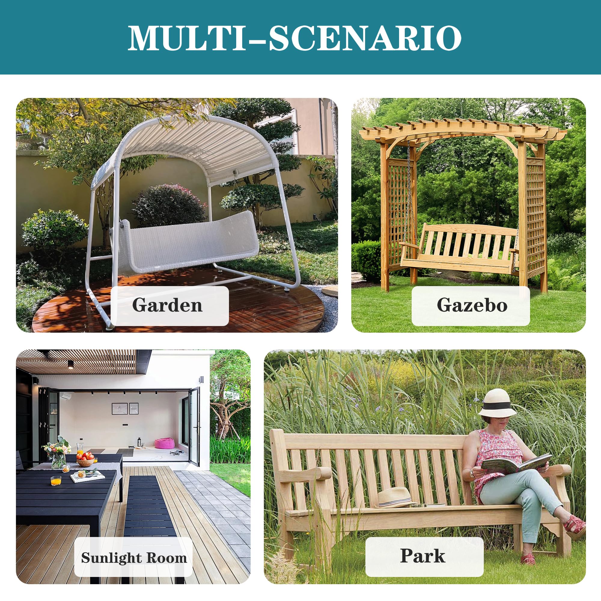 Comcaver Outdoor Bench Cushion packaging details