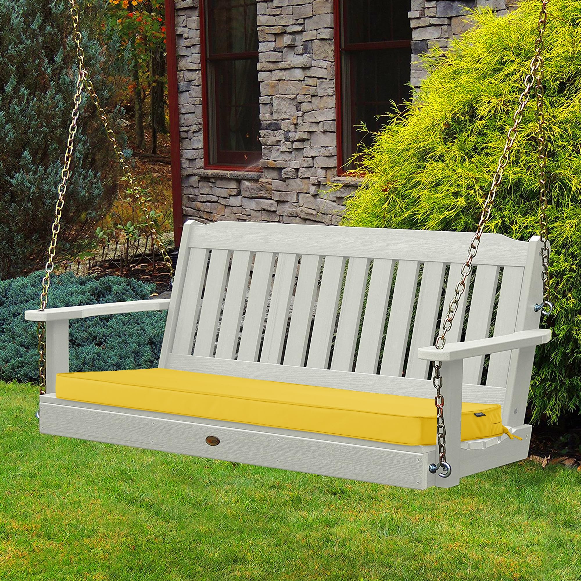 Comcaver Outdoor Bench Cushion showing waterproof TPU coating