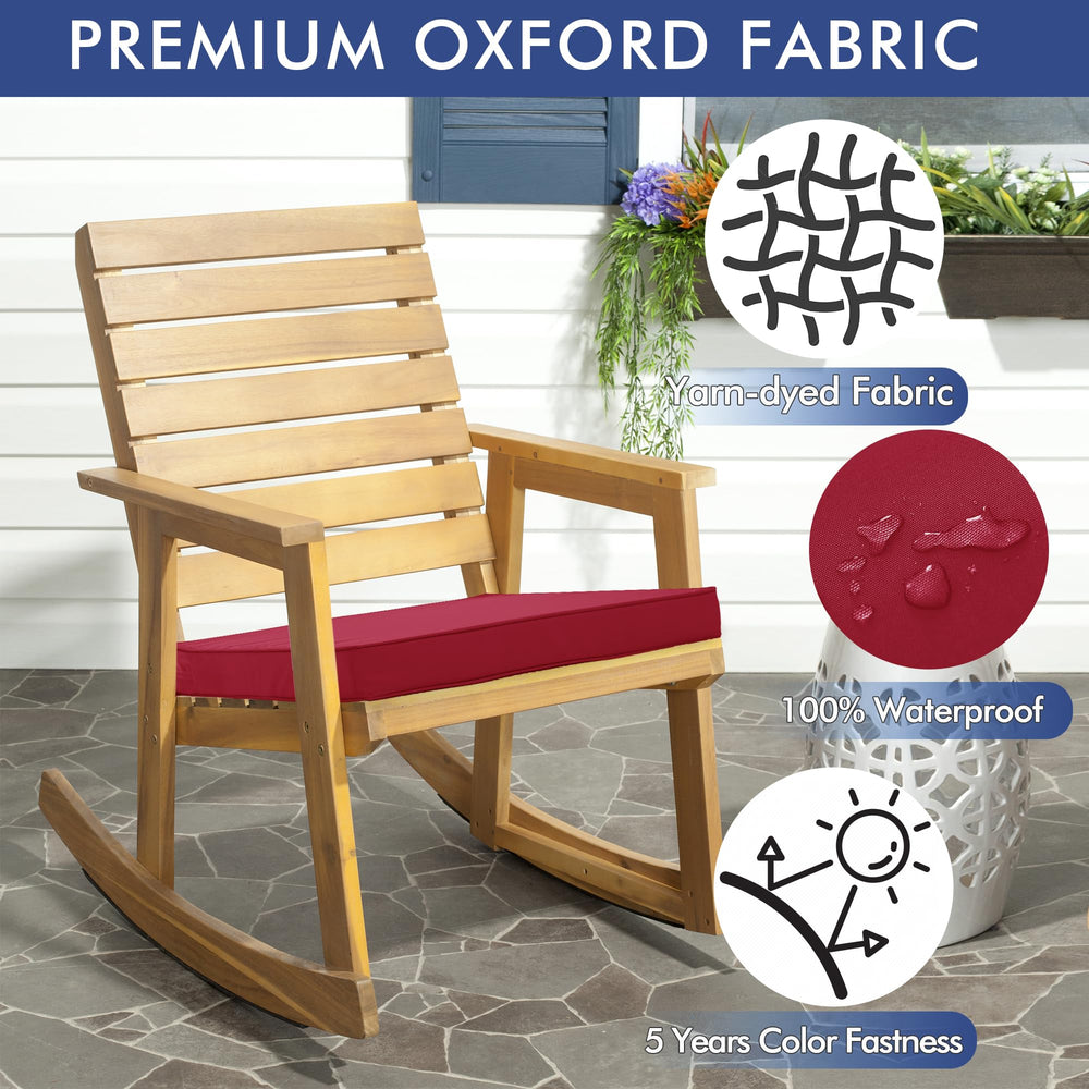 Comcaver Outdoor Chair Cushions showcasing ties for non-slip performance
