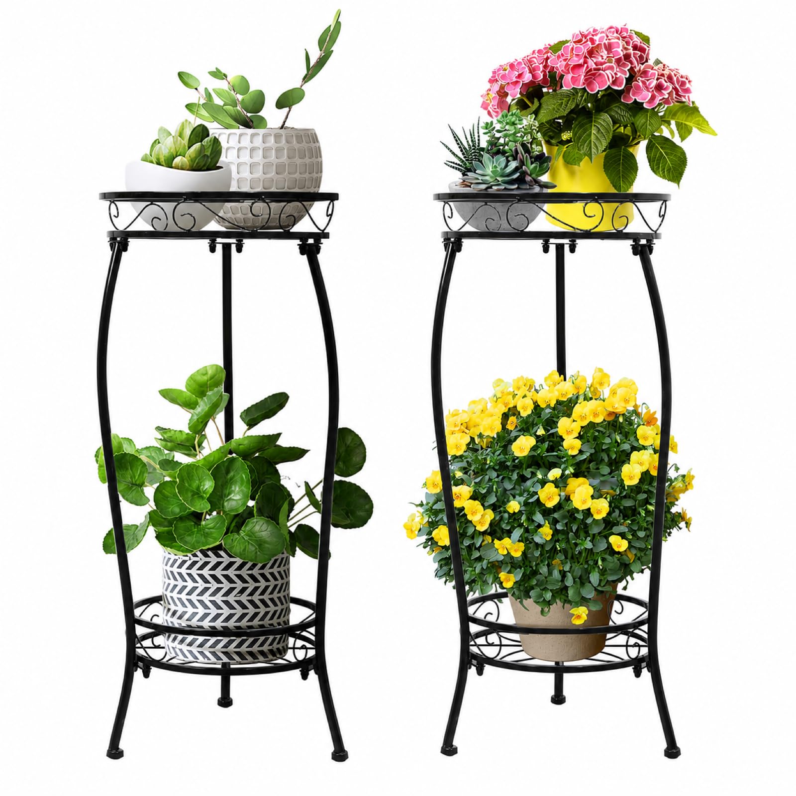 Cometofit 2 Pack Plant Stand 27-inch front view