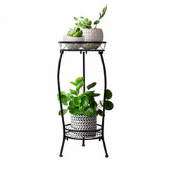 Cometofit 2 Tier Plant Stand front view showing sturdy metal construction