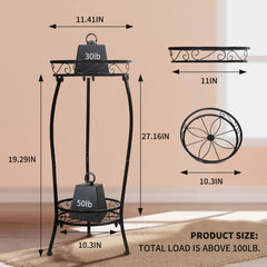 Cometofit Plant Stand in a garden setting with flowers