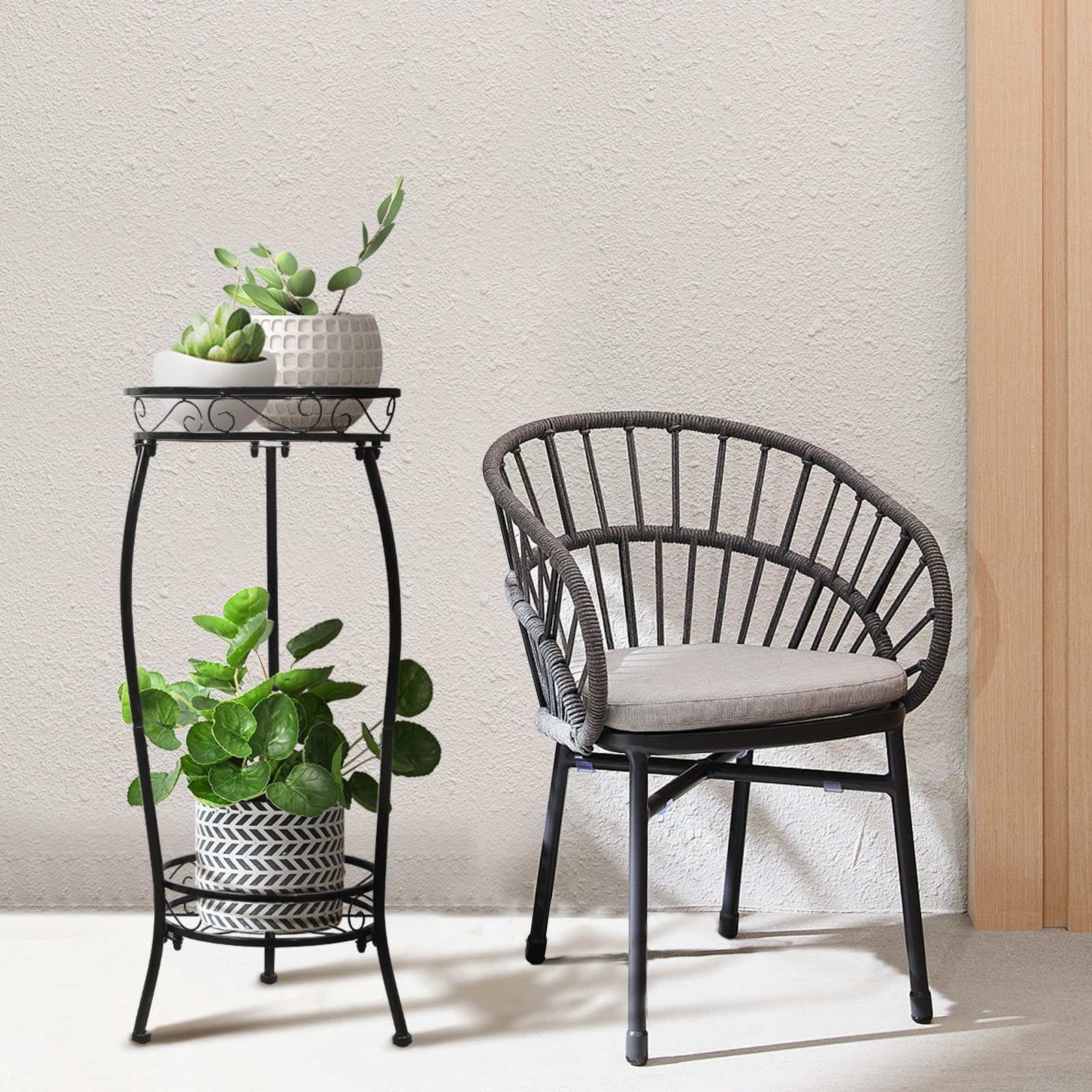 Cometofit Plant Stand packaging showing dimensions and features