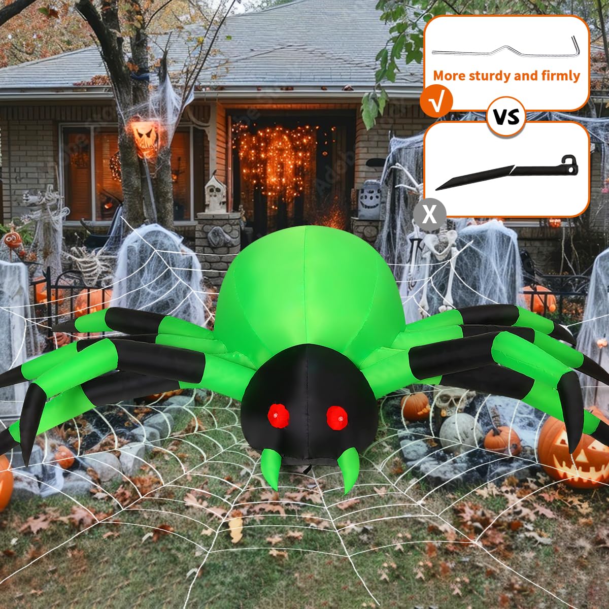 COMIN Halloween Inflatable Spider's packaging