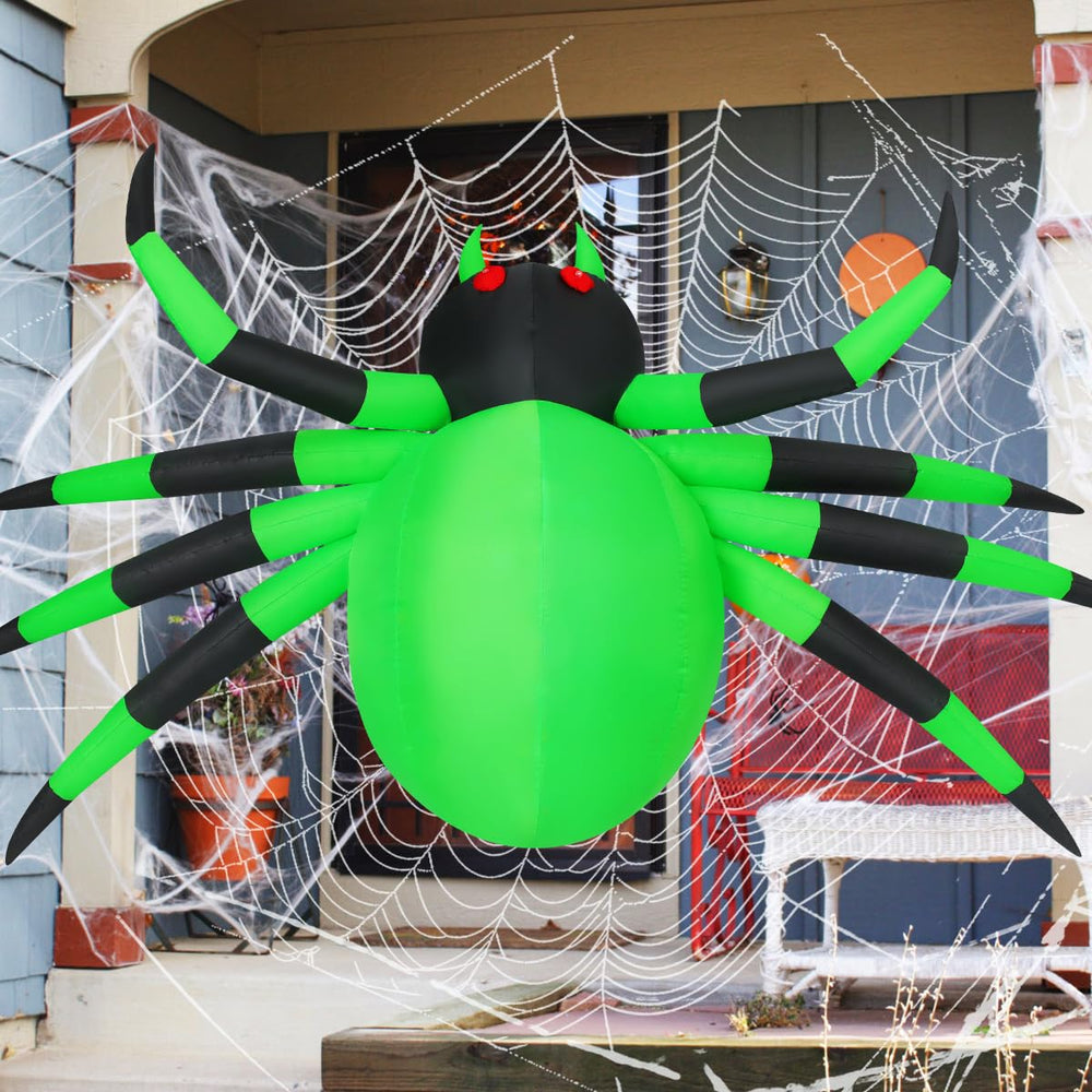 COMIN Halloween Inflatable Spider with fasten rope