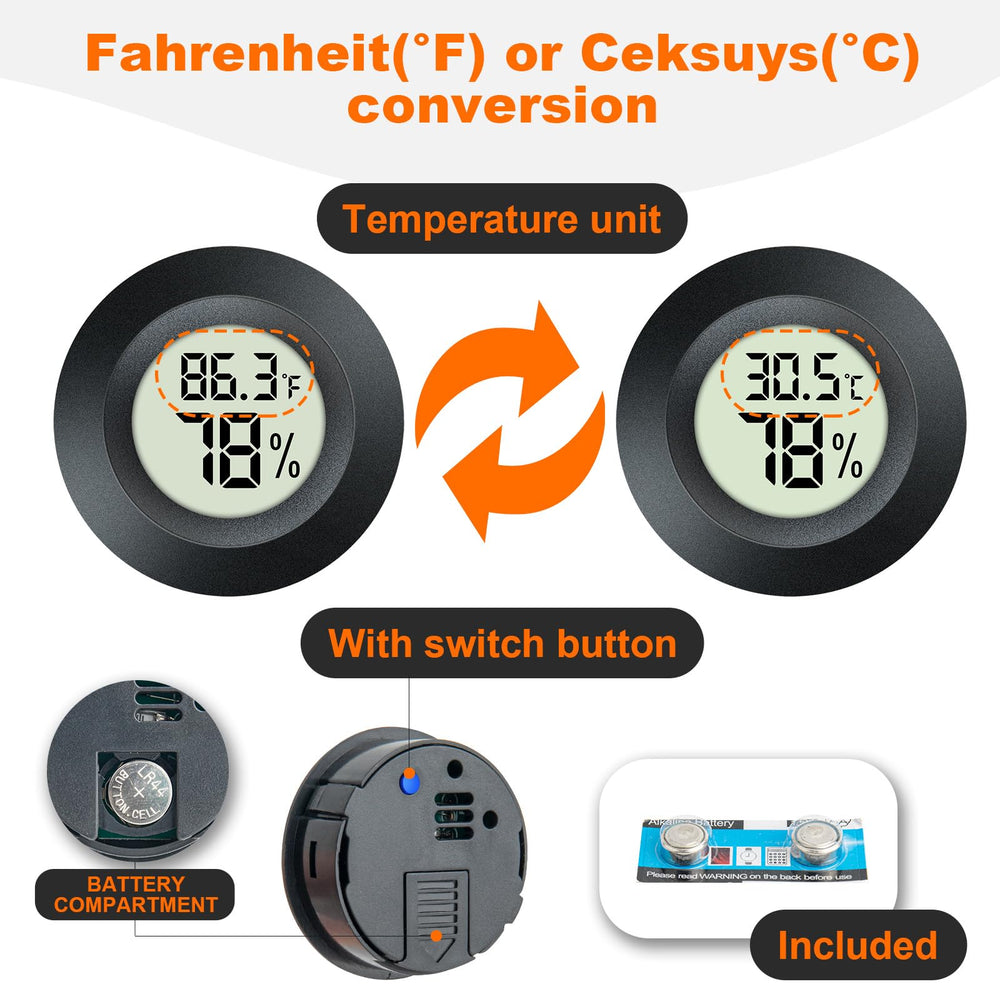 Compact design of QPEUIM Mini Hygrometer in usage