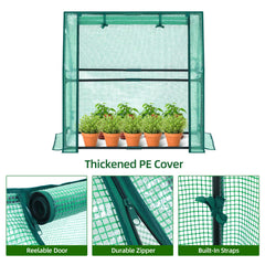 Compact Ohuhu Mini Greenhouse in a garden setting