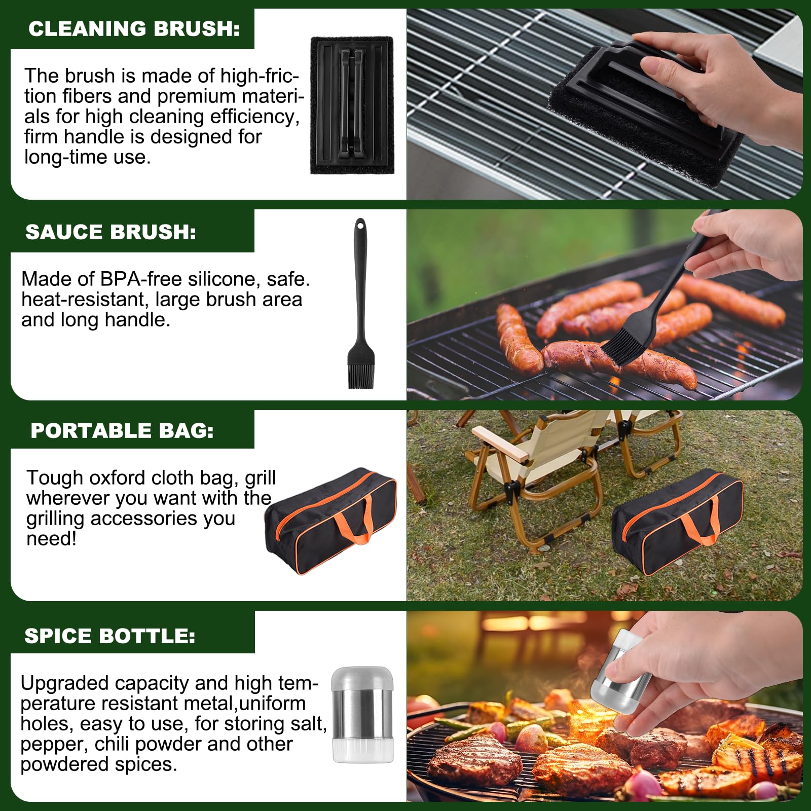 Compact storage bag for YJHOLE griddle accessories