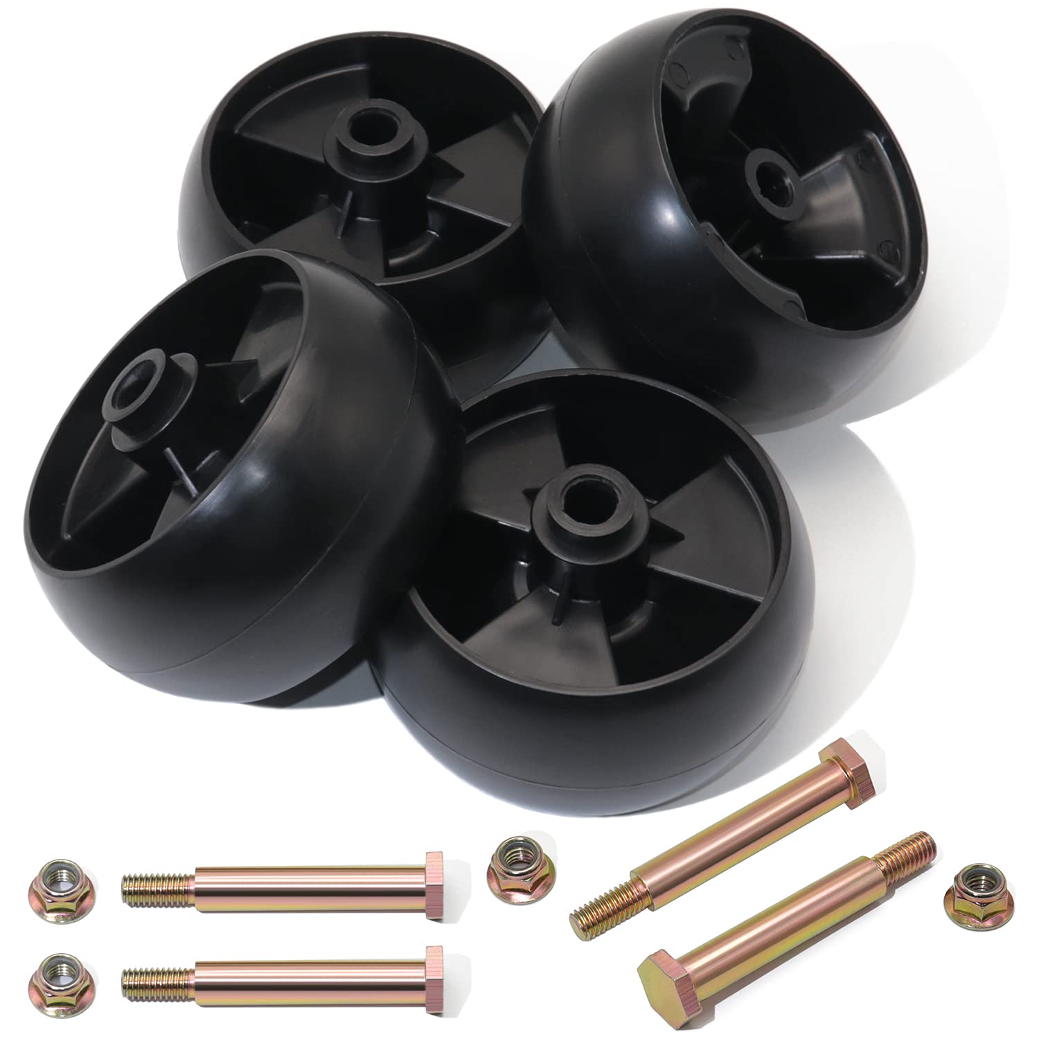 Comparison of CheeMuii wheels with standard mower wheels