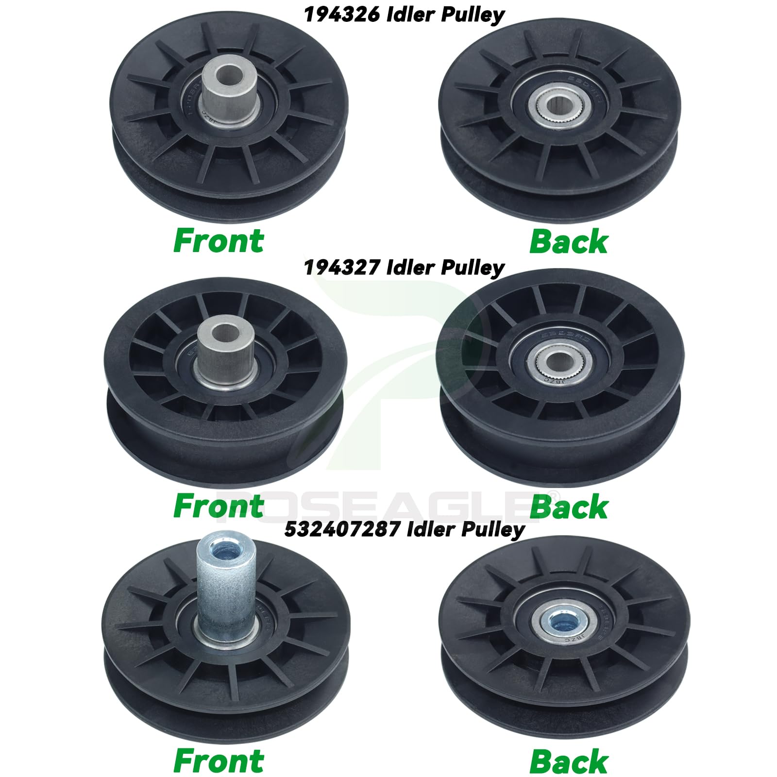Compatibility chart for POSEAGLE Pulleys