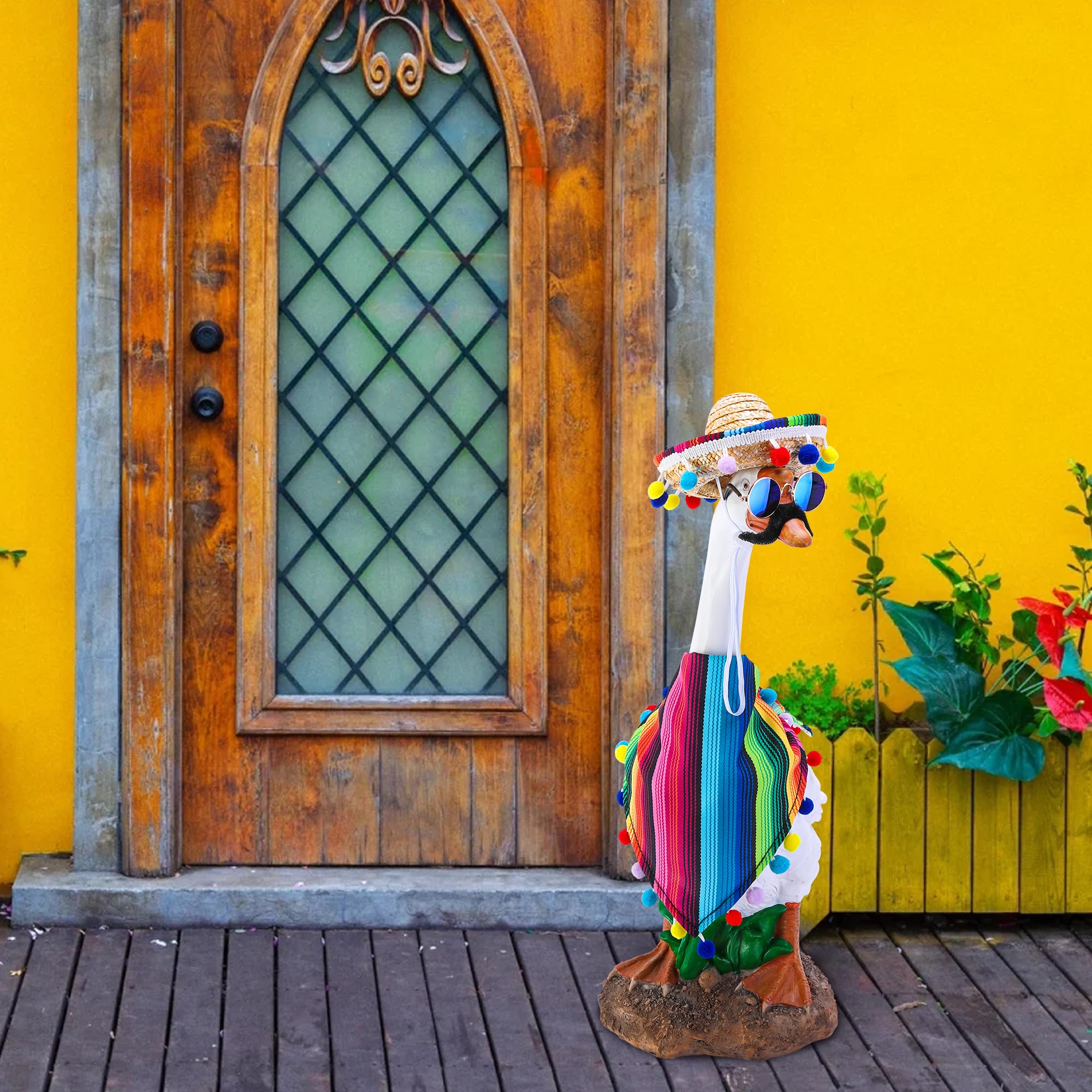 Complete accessories of Watayo Mexican Goose Outfit on display