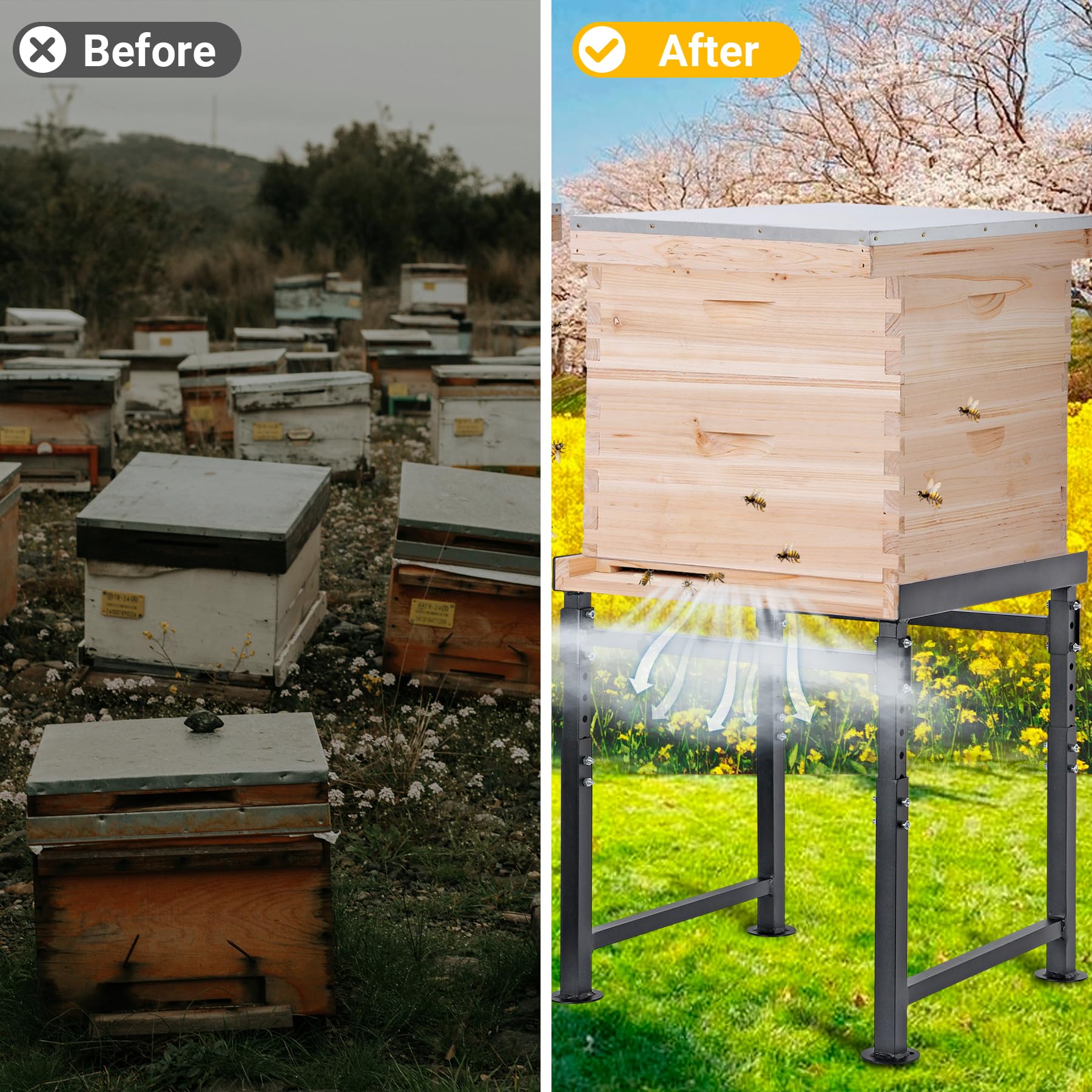 Complete assembly kit for Neorexon hive stand
