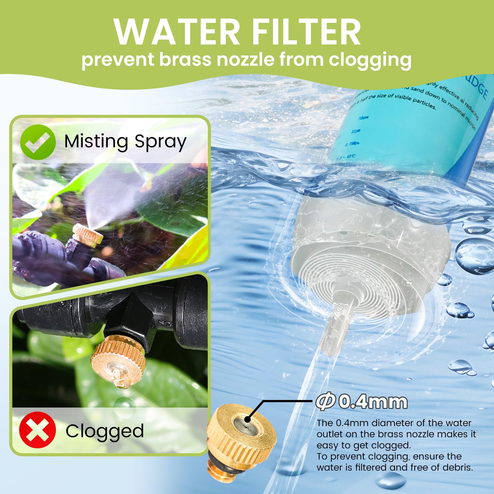 Complete DIY kit for Eledom misting system including connectors