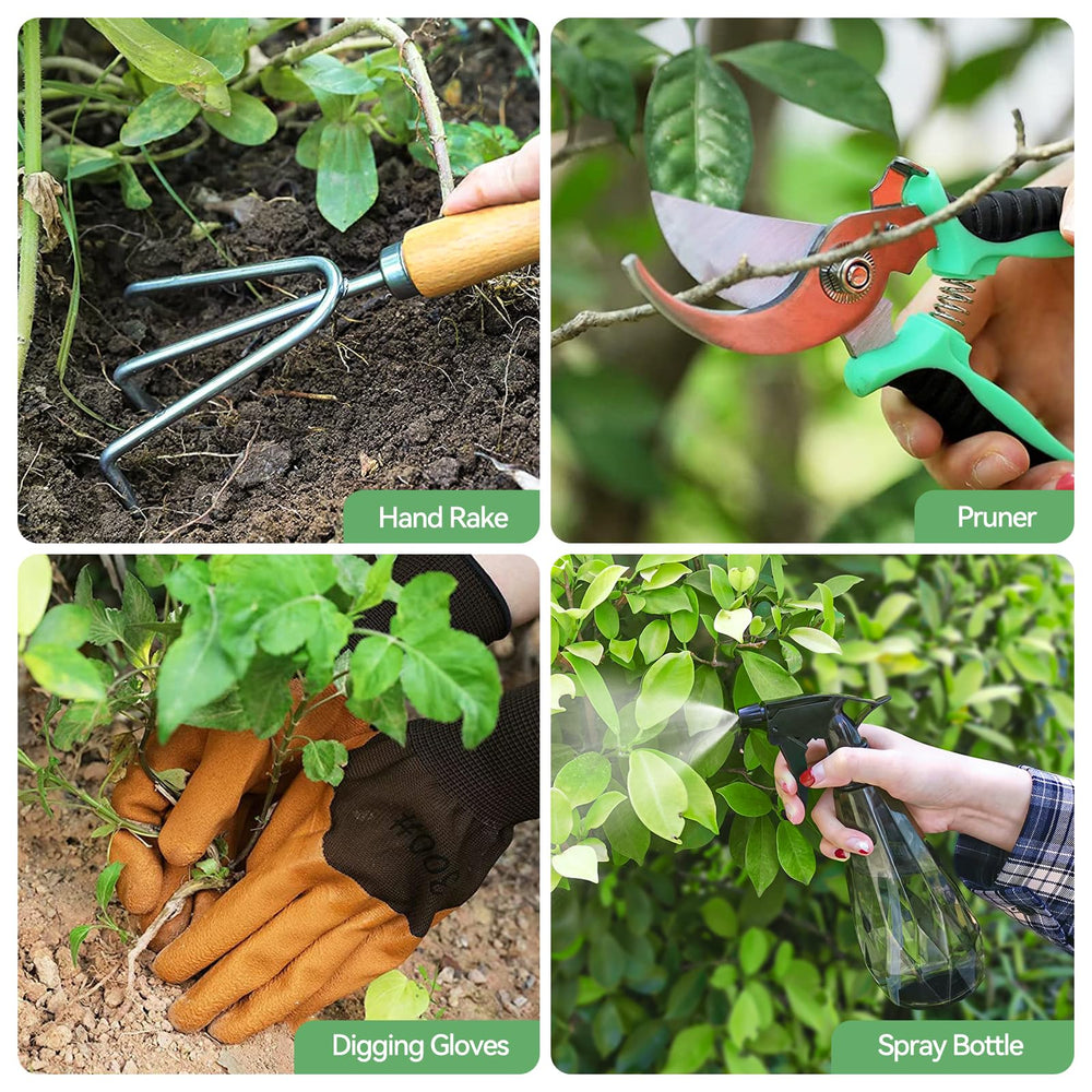 Complete Grenebo gardening tools set displayed