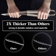 Complete grilling utensils including knife and basting brush