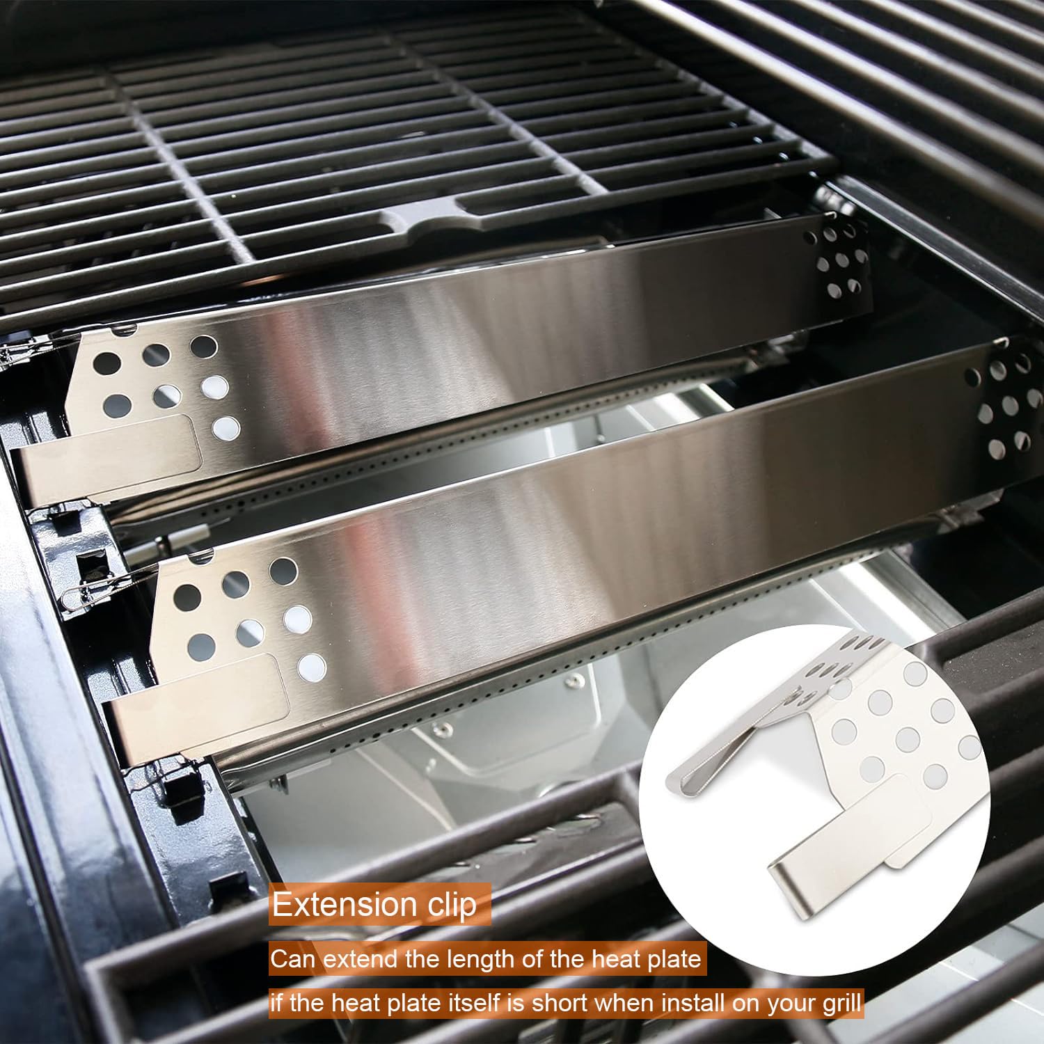 Complete Hisencn grill burner kit with burners and heat plates