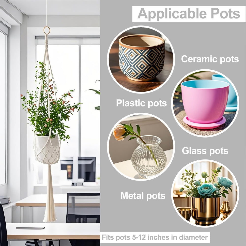 complete installation kit for vriysei macrame hangers including hooks