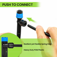 Complete layout of the Bonviee 230FT drip irrigation kit with all components