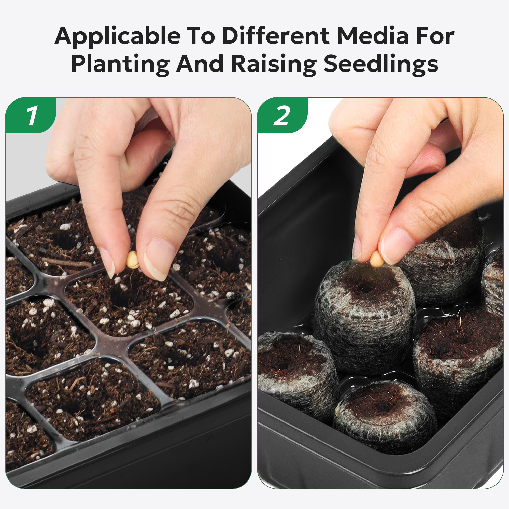Complete MIXC seed starter kit with base trays and domes