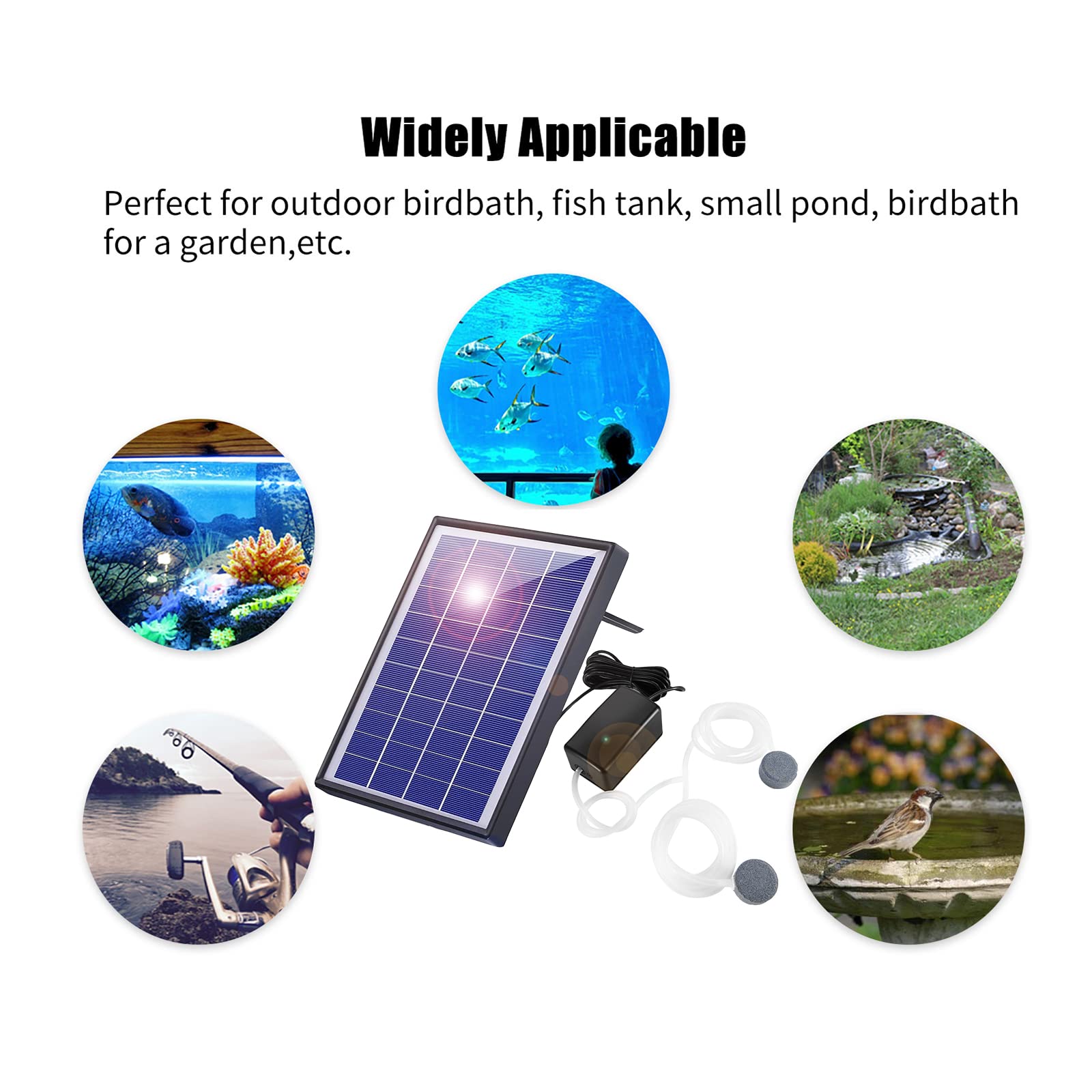 Complete package of Andoer Pond Oxygenator Pump