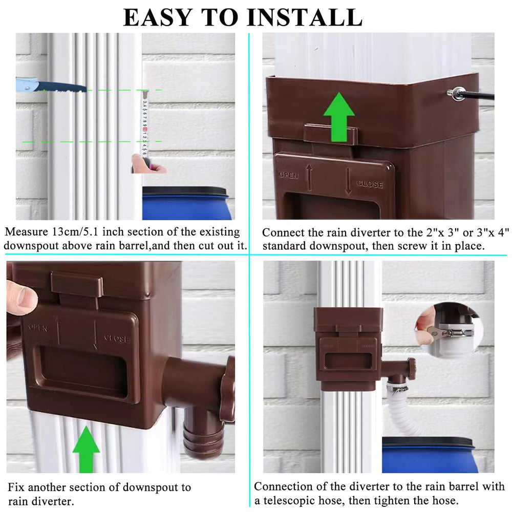 Complete packaging of MISDENK Rain Barrel Diverter Kit