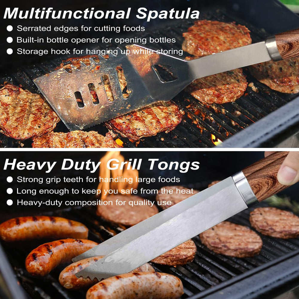 Complete POLIGO BBQ set including skewers and corn holders