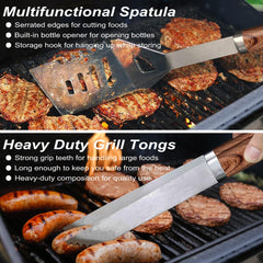 Complete POLIGO BBQ set including skewers and corn holders