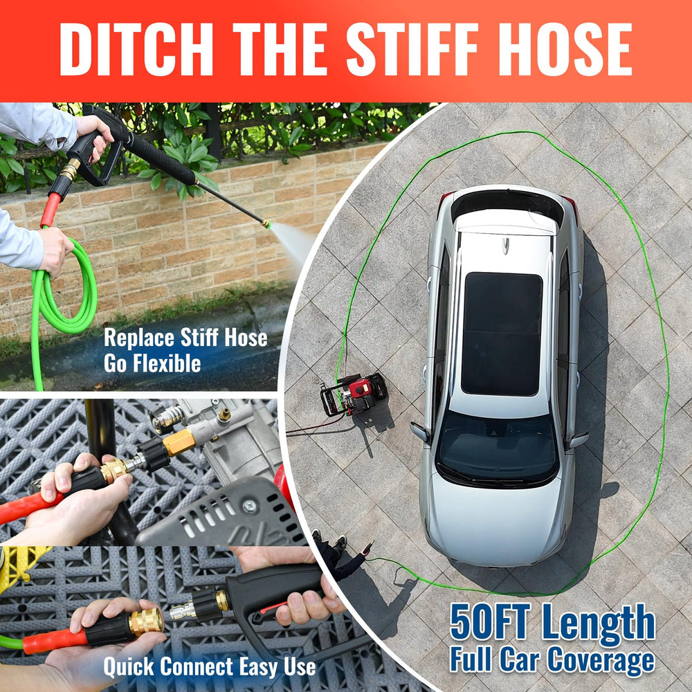 Complete quick connect kit for YAMATIC pressure washer hose